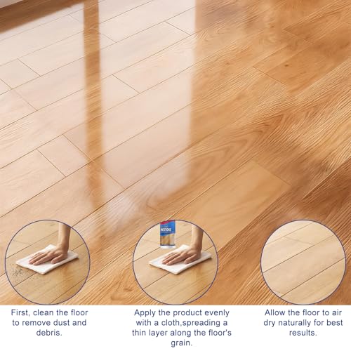 2 PCS Floor Restore Eez, 120ml Parkett Renovierer Kratzer, Esszimmer Bad Arbeitszimmer, Erneuert Schützt Glänzt Holz Laminat Vinylböden | Effektive Kratzerausbesserung Glatter Oberfläche