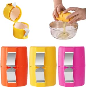 3PCS Stainless Steel Egg Shell Opener Cracker Tool - Handheld Egg Breaker For Hard Boiled Eggs & Raw Eggs