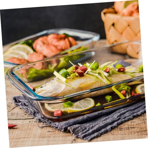 Plateau de cuisson en verre micro-ondes plat à riz transparent blanc