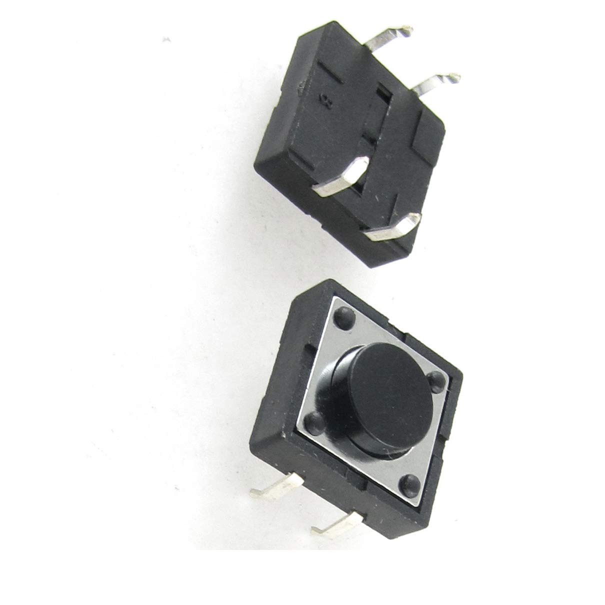 Aexit 10 Pezzi Interruttore Tattile A Pulsante 4 Pin 12x12x5 Mm - Per Pannelli E Elettronica DIY - 2