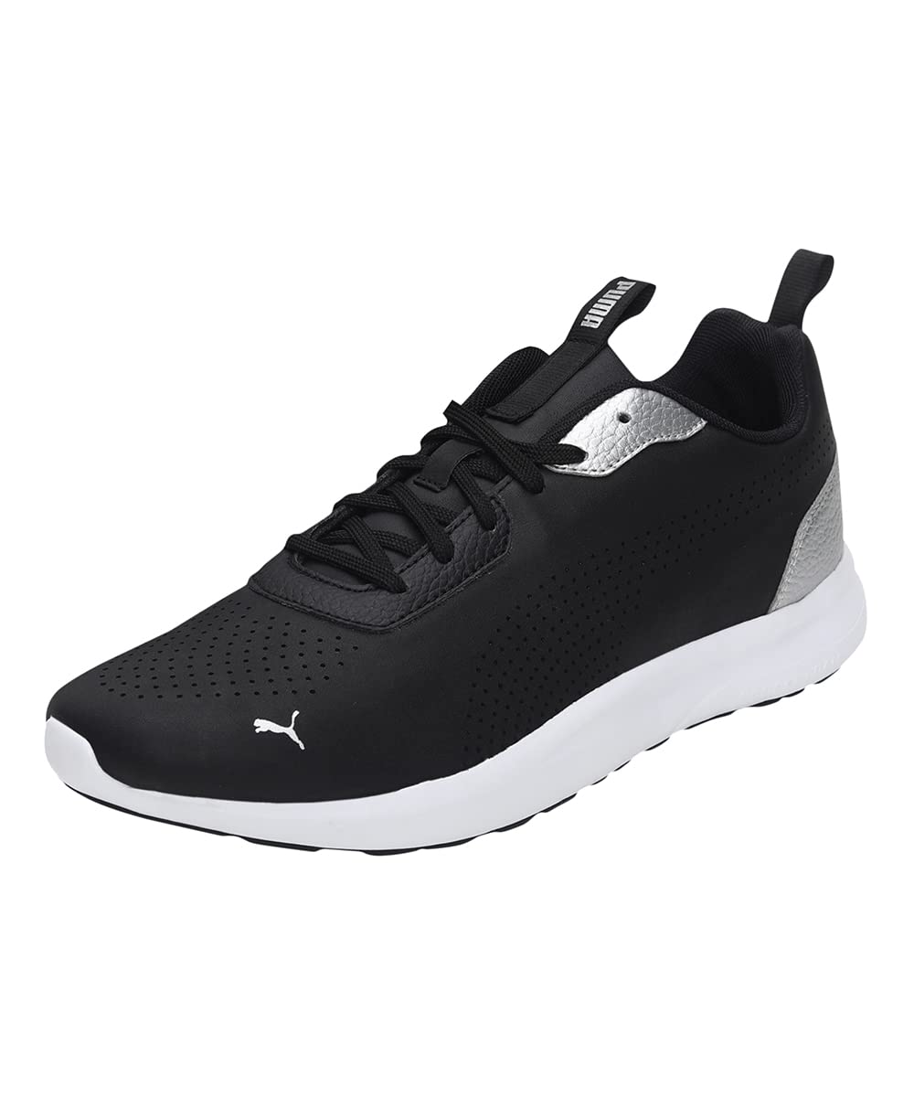 Puma Unisex-Adult Perforated Low Puma Black-Silver Casual Shoe-7 UK (37298106) (B09M8CBK5X) Amazon Price History, Amazon Price Tracker