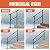 Belinova 3 Steps Handrails for Outdoor Steps, Outdoor Stair Railing, Wrought Iron handrail for Concrete&Wooden Steps, Black Stair Railing, Railings for Outdoor Steps, Porch Railing