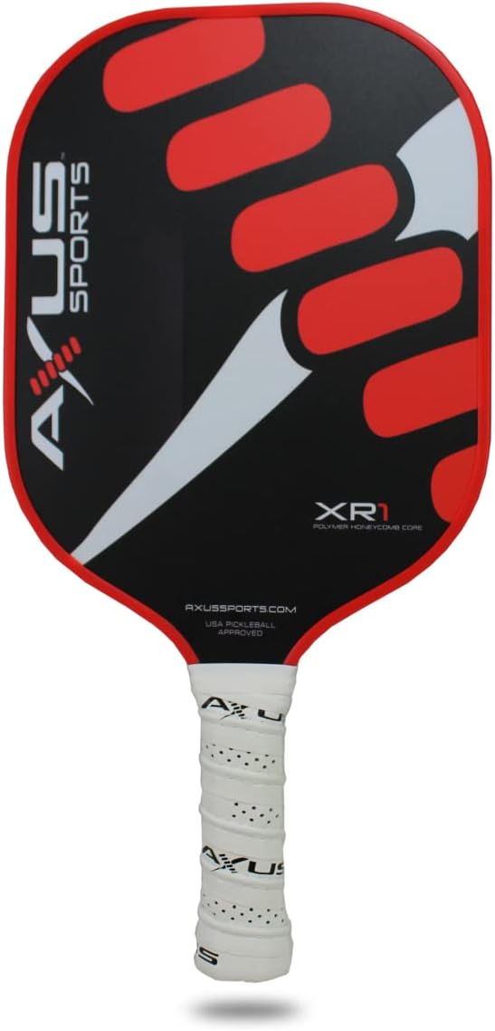 Axus Pickleball Paddle – Light & Powerful | USAP Approved | Ultraprecise Carbon Fiber Facing | Polypropylene Honeycomb Core | One Size XR1 0