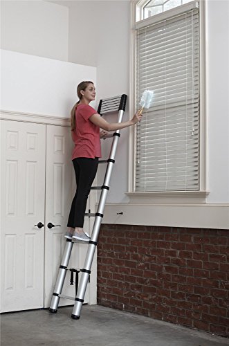 Cosco 20313T1ASE Smartclose Telescoping Aluminum Ladder, (300-Pound Capacity, 12.5 ft. ladder with 16 ft. Max Reach)