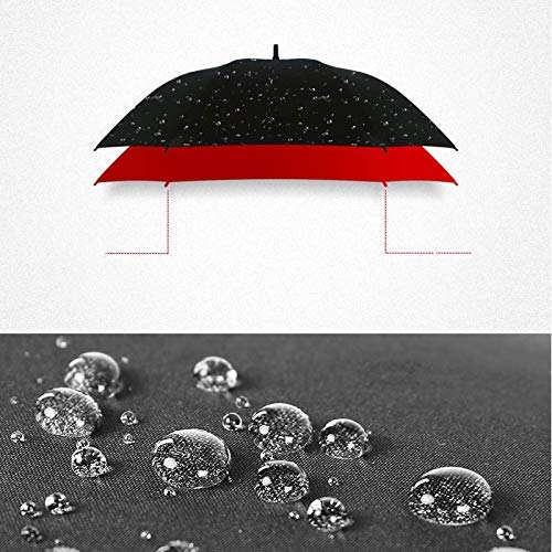 Parapluie de golf extra grand double couche fort et durable bleu