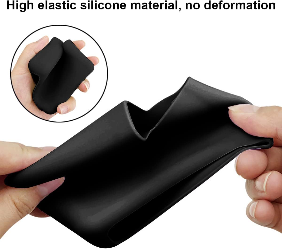 70W Soft Silicone Charger Protector Case Cover for Apple MacBook Air 13.6 inch M3 M2 2022 2023 2024 Air 15 M3 M2, 70W Power Adapter Cover for MacBook Pro 14 inch M3 2023, Black - Image 3