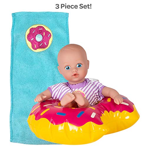 Adora Water Baby Doll, SplashTime Baby Tot Sprinkle Donut 8.5 inch Doll