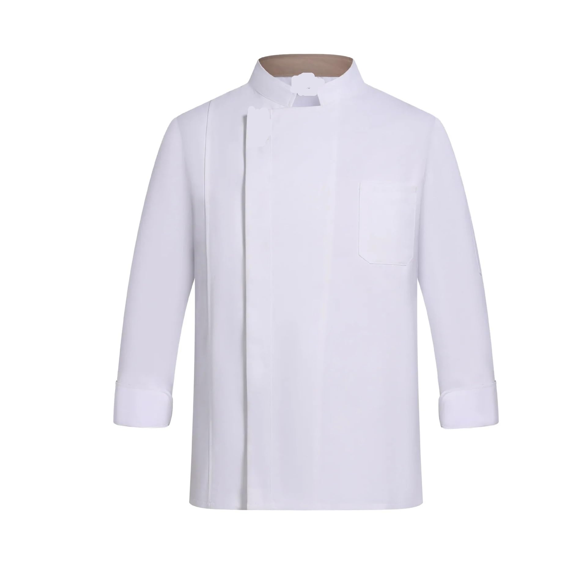 Uniforme de trabajo for camareros restaurante, uniforme chef catering, cocina manga corta for(Long-khaki,M)
