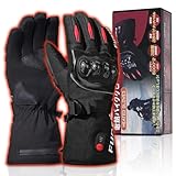 電熱グローブ バイク 冬 グローブ 7.4V速暖 3段階温度調節 5000mAhバッテリー*2個 タッチパネル対応 最大11時間連続使用 日本製炭素繊維シェル バッテリー残量表示 電熱手袋 防寒対策 防風防水 耐衝撃 滑り止め オートバイ スポーツ 登山 スキー 屋外作業 通勤 男女兼用 日本語説明書付き (XL)