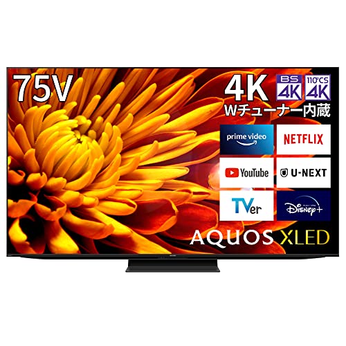 V[v 75V^ 4K er AQUOS XLED 4T-C75EP1 mini LED ʎqhbg̗p ̉ Google TV