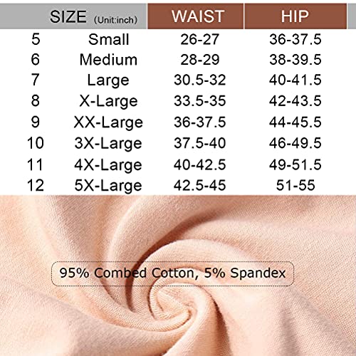 Image of UMMISS Womens Underwear,Cotton High Waist Underwear for Women Full Coverage Soft Comfortable Briefs Panty Multipack