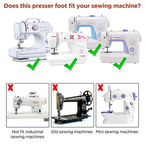 ONEVER Side Cutter Sewing Machine Presser Foot Feet Attachment Accessory for All Low Shank Singer Janome Brother - Image 4