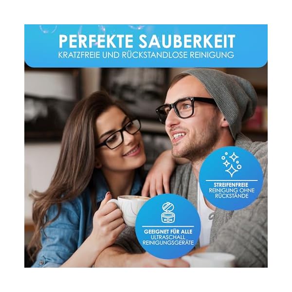 [NEU 2024] FreeClean - Bio Ultraschallreiniger Konzentrat [Extra Stark] - Reinigungsflüssigkeit für Ultraschallgeräte, Schmuck & Brillenreinigung - Made in DE – Bild 5