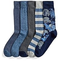 Algopix Similar Product 12 - Goodthreads Mens Patterned Socks Pack