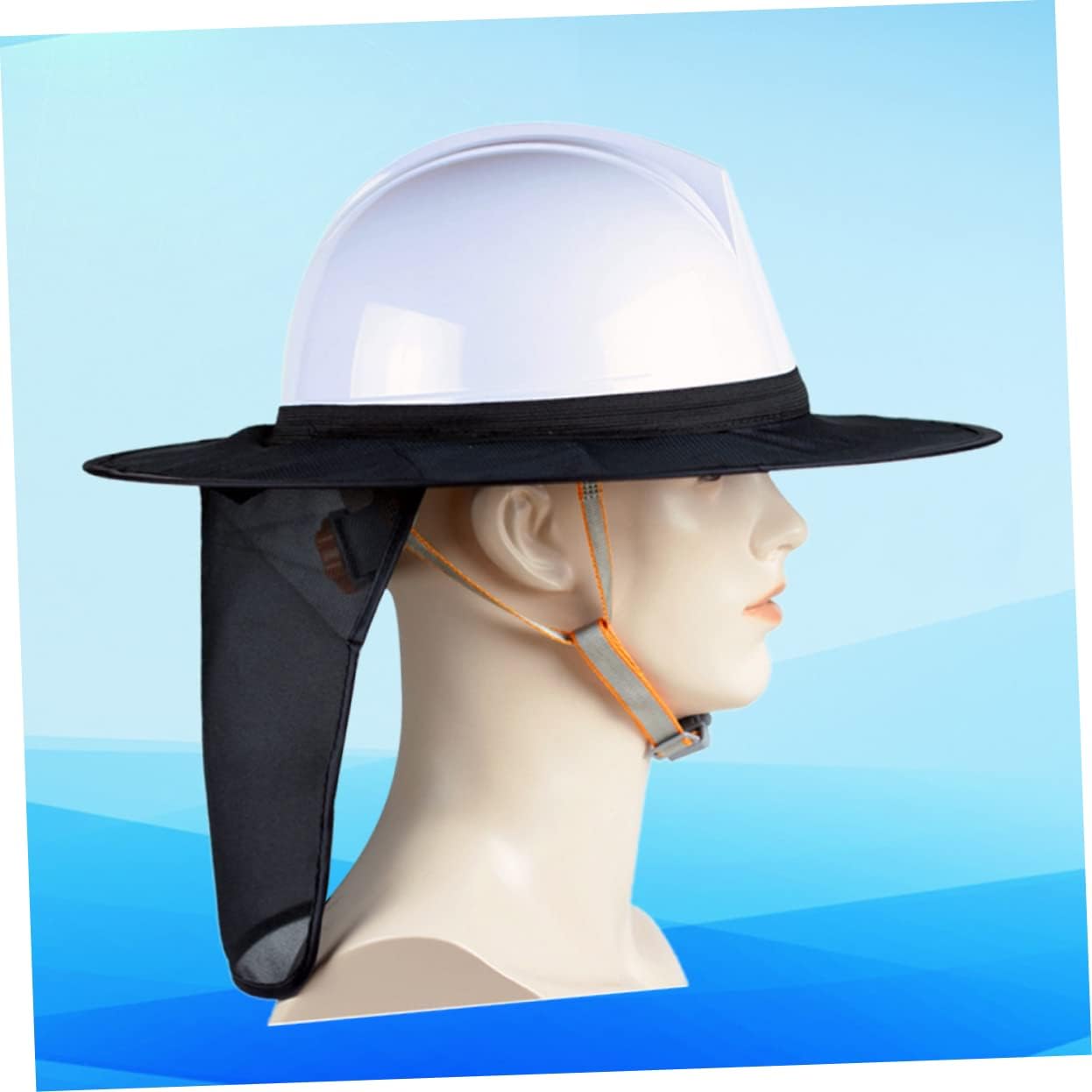 2pcs Visor Accessories Sun Hat Outdoor Accessories Hard Hat Helmet Cap Hard Hat Sunshade Cooling Black Sunshade Cloth Helmet Sun Shield Accessories