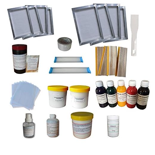 Screen Printing Simple Materials Kit Bundle Squeegee Ink Silk Screen Printing Accesories Supply Hand Tools