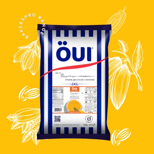 Image of OUI Signature Mango Chiffon Cake Mix I Veg Cake recipe I For Professional Bakers | 5kg