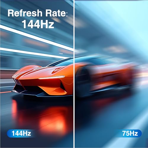 Image of ArcticPro 24inch Computer Monitor, FHD 1080p, 144Hz Office and Gaming Monitor, IPS, Adaptive Sync, 110% sRGB, 1ms, 3-Sided Frameless, Ultra Slim, VESA Mountable, Anti-Blue Light Design, HDMI, DP