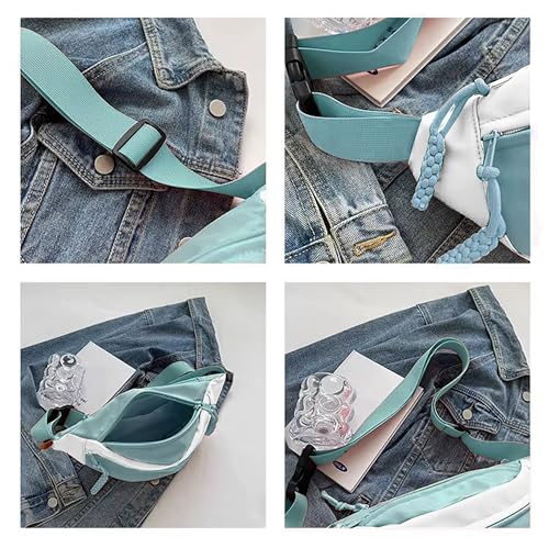 Image of WILDHORN Sling Bag for Men & Women | Water-Resistant Crossbody Waist Bag with Adjustable Strap | Stylish Travel, Daily & Casual Sports Chest Bag (Blue)