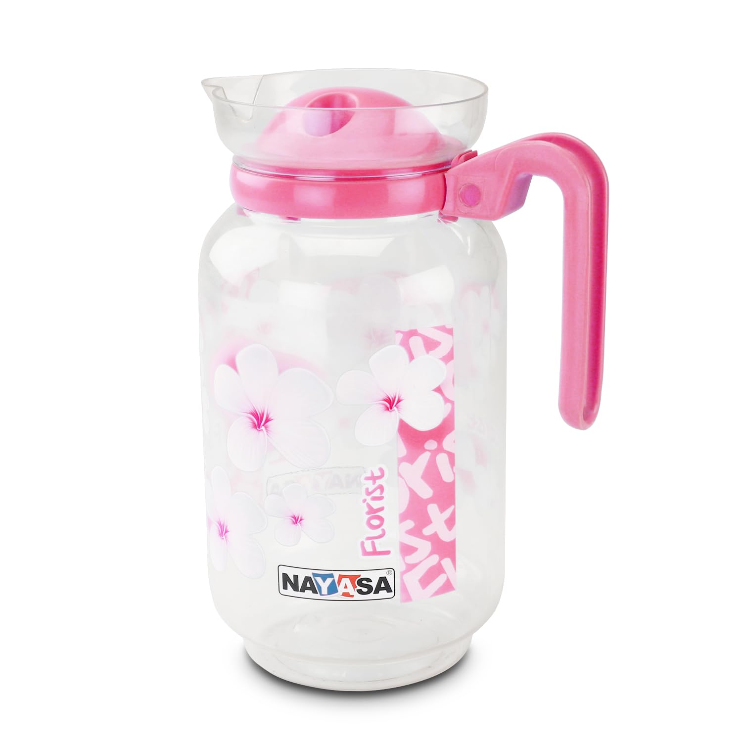 Nayasa Daily Jug 2000 ML | Durable, Leak-Proof Water Jug | Stylish & Ergonomic Design | Ideal for Home, Office, Kitchen & Outdoor Use | Easy-to-Clean, BPA-Free | Pink