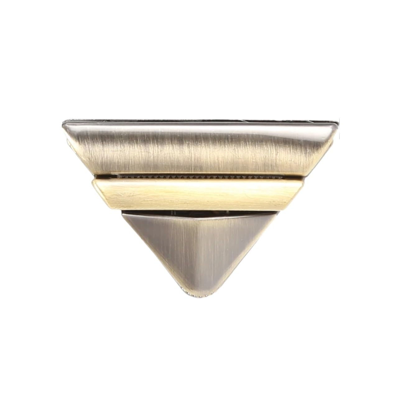 PVUVTNAHW 10PCS 4.6CM Metal Triangle Press Lock Twist For DIY Handbag Bag Purse Luggage Hardware Closure Parts(Cinnamon)
