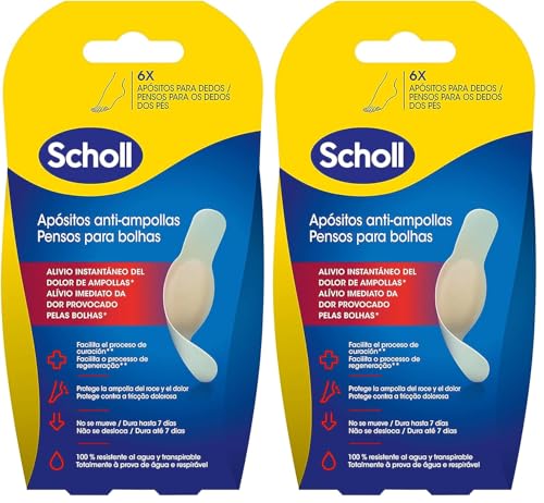Miniatura 8 de Dr. Scholl's Apósitos para Ampollas en Dedos x6 - Alivio Instantáneo y Cicatrización Rápida - Impermeables y Transpirables - Tamaño Pequeño (Paquete de 2)