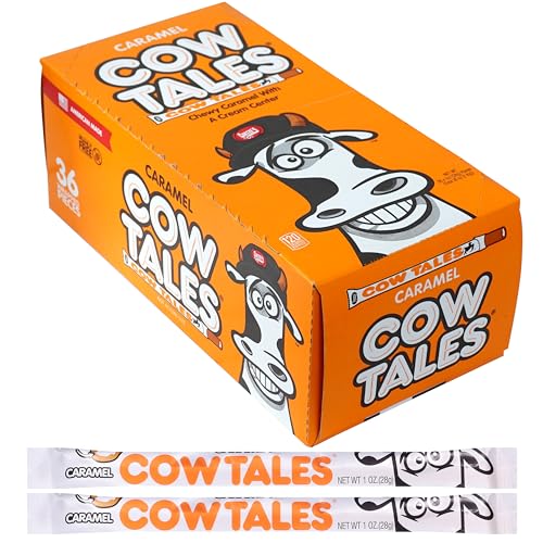 Confiserie américaine bonbons à mâcher au caramel Cow Tales boîte de 36 pièces de 1 kg