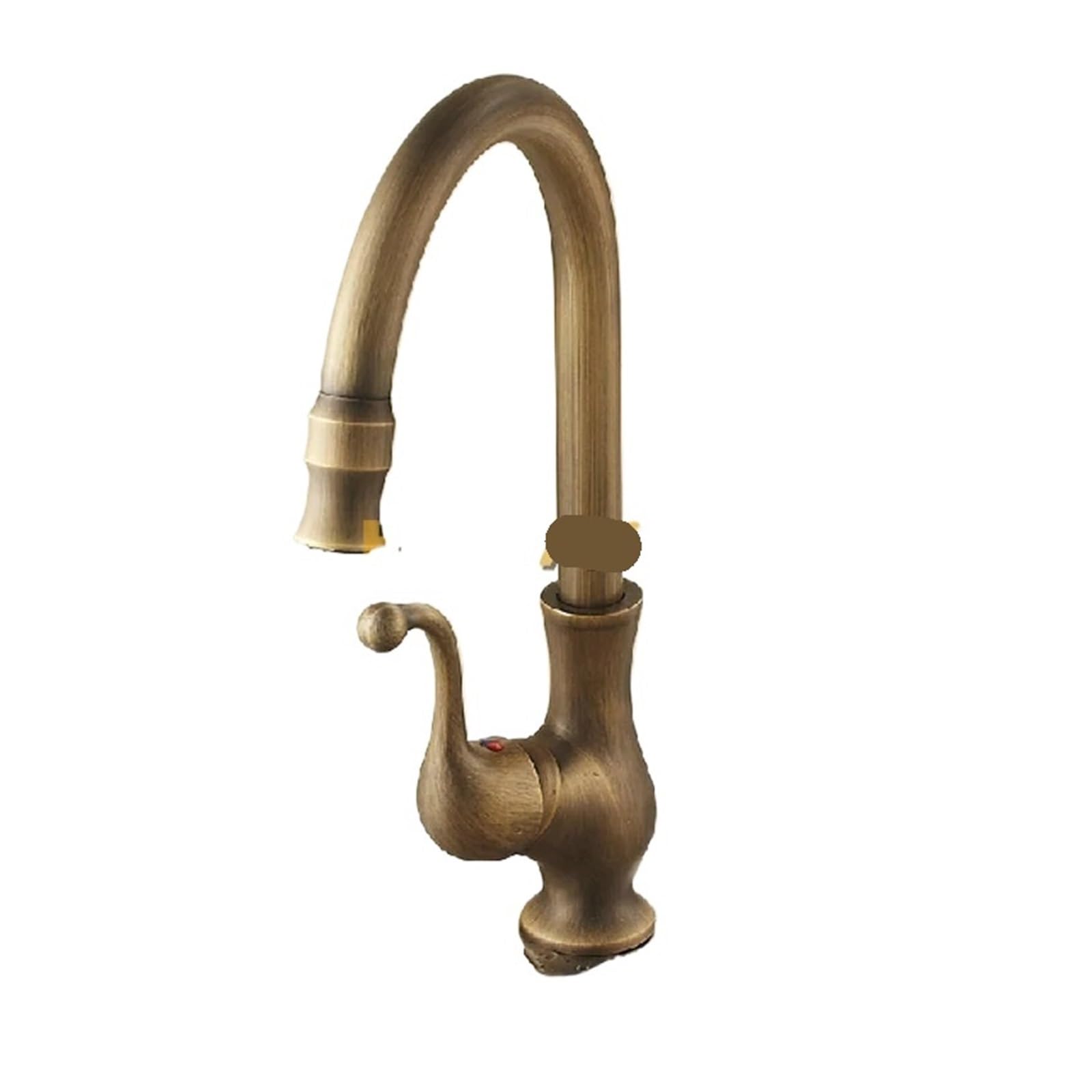 Grifo de cocina giratorio de latón antiguo que evita fugas en fregaderos clásicos YT-6034