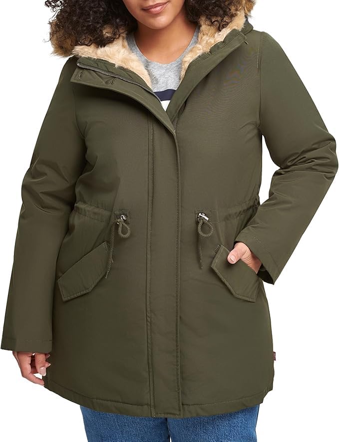 Levi's Women's Faux Fur Lined Hooded Parka Jacket (Regular & Plus Sizes) - Image 6