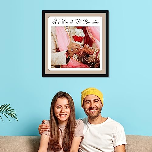 Image of Mad Masters Customized Collage Photo Frames for Wall, Personalised Photo Frame with Photo Upload for Couple, Family, Kids in Bedroom, Living Room and Gift (8 Images)