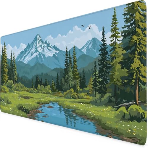 Tapis de souris antidérapant XXL vert 1000x500mm pour stabiliser votre clavier