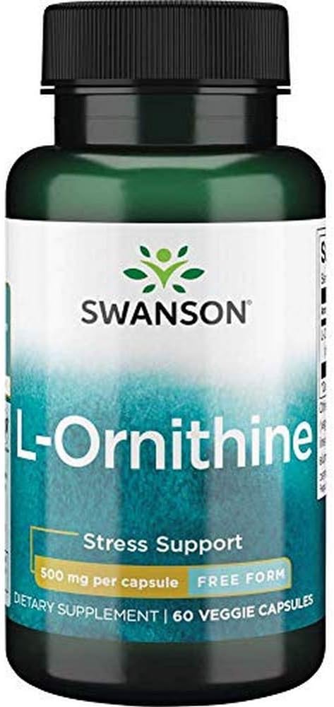 Swanson L-Ornithine Amino Acid 500 Milligrams 60 Veg Capsules