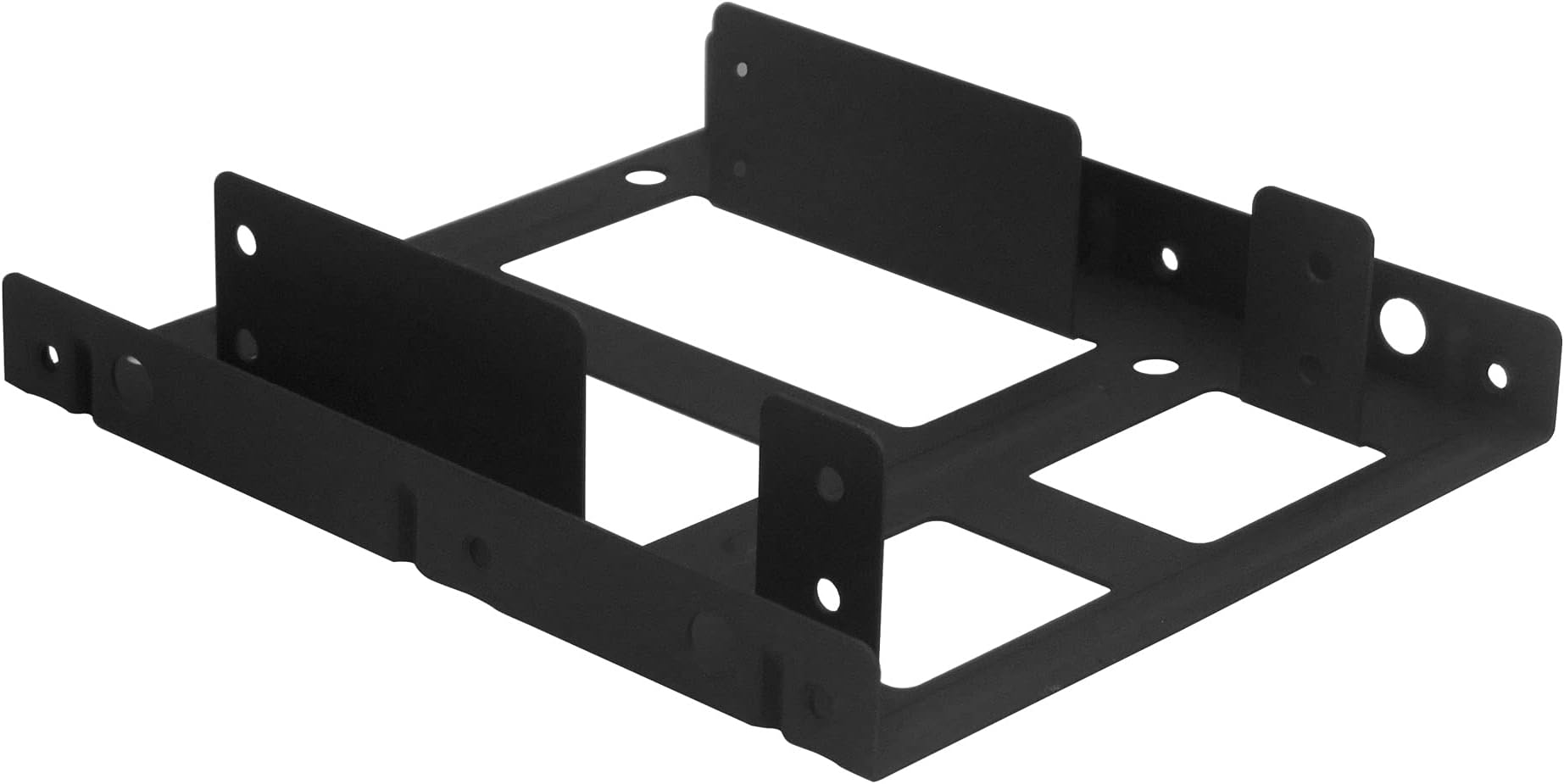 Kingwin SSD Hard Drive Mounting Kit Internal, Convert Any 2 x 2.5” Solid State Drive / HDD Into a 3.5 Inch Drive Bay. Mounting Screws Included, Quick and Easy Installation [HDM-225-BK]