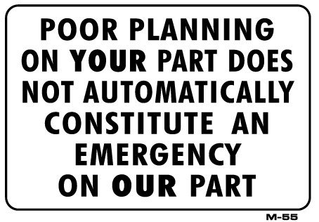 Amazon.com: POOR PLANNING ON YOUR PART 7x10 Plastic Sign : Home & Kitchen