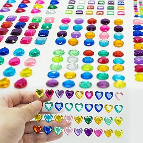 SZXMDKH Self-Adhesive Gemstone Craft Stickers Cover