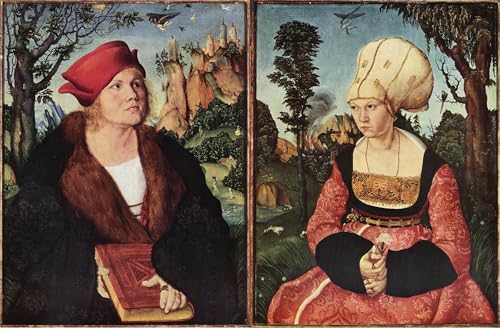 Toile Saint Michel Lucas Cranach l'Ancien affiche décoration bureau 60x90cm