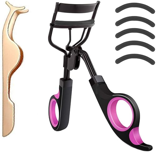 Rizador de pestañas Best Eye Lash Curler Plus 5 almohadillas de repuesto adicionales de larga duración y aspecto natural, sin dolor, se adapta a disponible en Yaxa Guatemala
