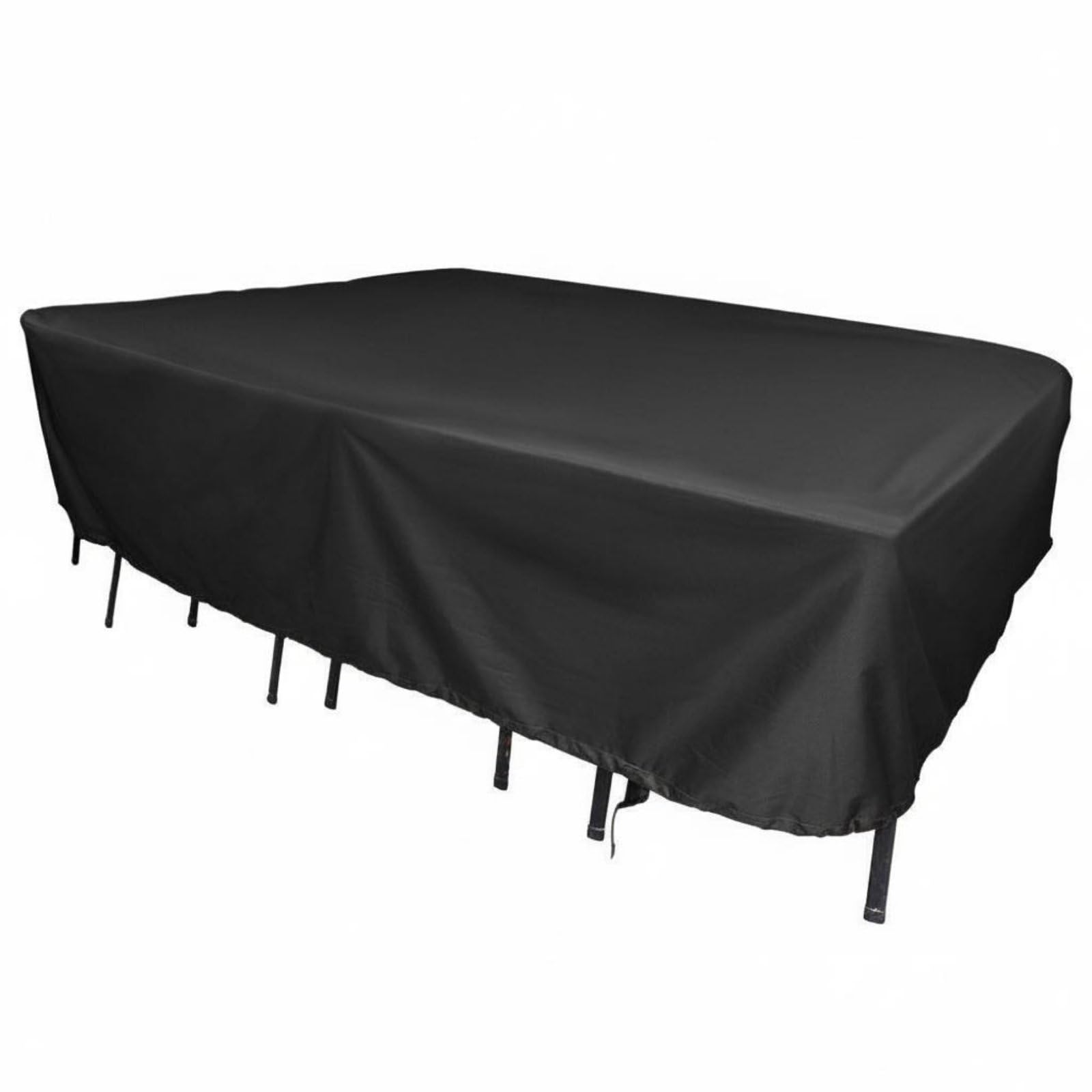 Waterproof Patio Furniture Cover Dustproof Outdoor Table Cover Protection Garden Furniture Protector, Black, 190T 274x208x58cm | Home & Garden | Yard Garden & Outdoor Living-image-3