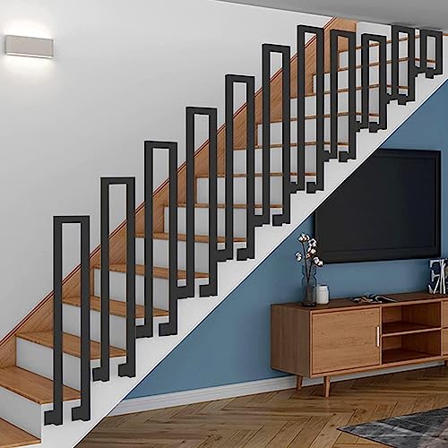 Balustrada schodowa z kutego żelaza, poręcz na 1 stopień, poręcz przednia, poręcze przejściowe do korytarza, balustrady schodowej