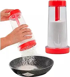 Tapioqueira com Peneira Manual – Polvilhador para Tapioca, Farinha e Goma, Ideal para Panquecas e Receitas Saudáveis – Prática, Durável e Fácil de Limpar, cores variadas Premium