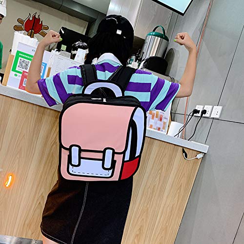 Estrella De Mochila Con Segundo Paquete Estéreo Cómico Del Bolso Hombro Estudiante