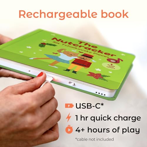 Cali'S Books A0012019-GC-06/19 The Nutcracker Book For Children | Rechargeable Usb Musical Book thumb #1