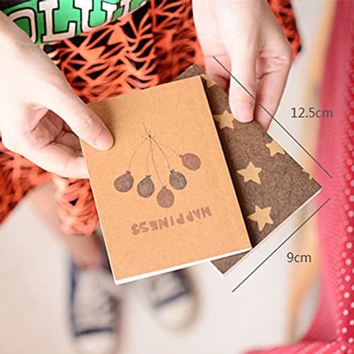 Shulaner Small Blank Notebooks Notepad Diary Journal - Passport Size Notebook, 12.5 x 9 cm, 40 Sheet Blank Pages, Pack of 14
