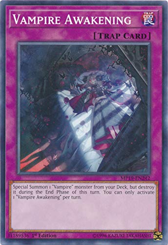 Amazon.com: Yu-Gi-Oh! - Vampire Awakening - MP19-EN242 - Common