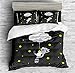 REALIN Cute Raccoon Duvet Cover Set Cartoon Raccoon Animal Bedding Girl Boy Kids Bed Sets 2/3/4PCS Quilt Covers/Sheets/Pillow Shams,Twin/Full/Queen/King (A,Full-200x229cm-3PCS)