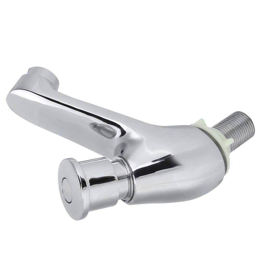Fdit Grifo de Lavabo de Cobre G1/2, Monomando de Agua Fría, Resistente a la Corrosión con Certificación WaterSense, para Hogar Cocina Baño Lugares Públicos