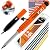 THORVALD Carpentry Pencil Set for Carpenter - Incl. 7 Leads + Sharpener + Finger Grip - Solid Mechanical Pencils with Fine Point/Best Marking tools Construction/Carpenters/Scriber