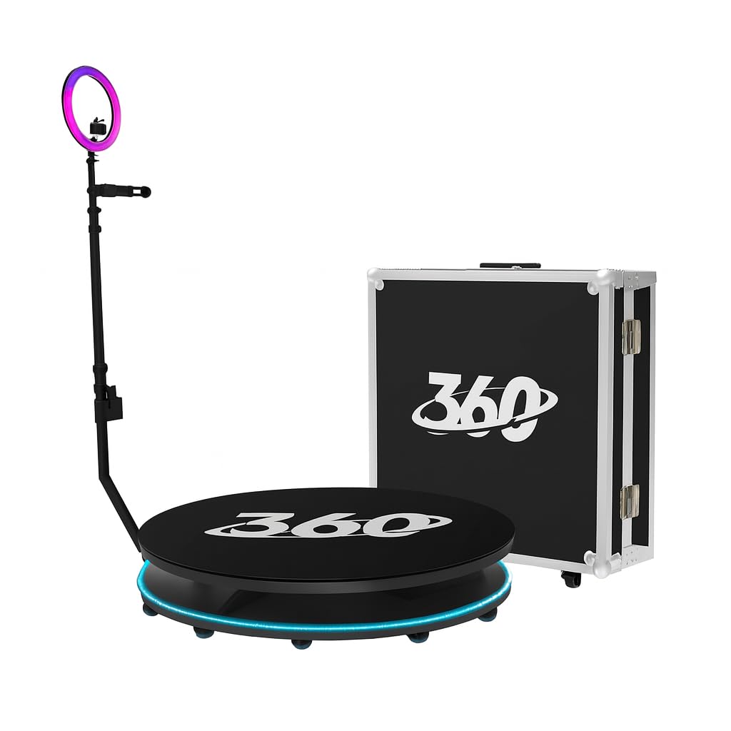 360 Photo Booth Machine with Flight Case – 60cm / 80cm / 100cm