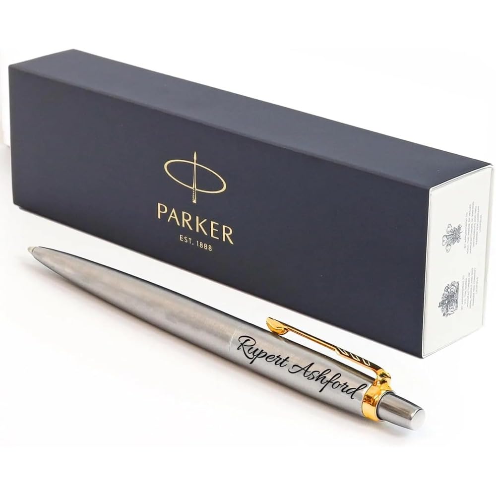Custom Parker Jotter Ballpoint Pen - Custom Engraved Parker Pen | Luxury Executive Gift for Fathers Day, Graduation, Retirement | Corporate Office Pens with Logo or Name