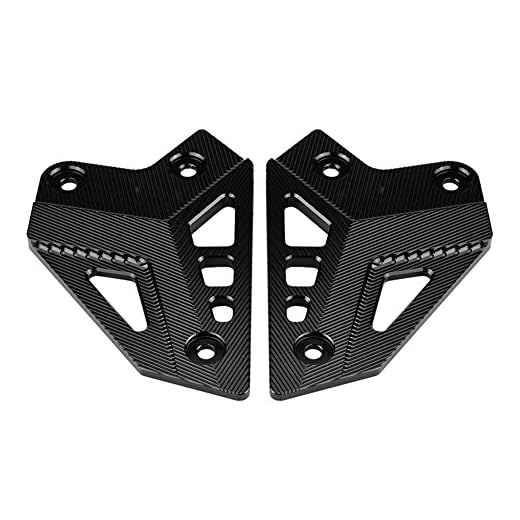 Qiilu Motorcykel fotstöd fotpinne skydd häl skyddande skydd skydd skydd för Kawasaki Z900 2017-2018 (svart)